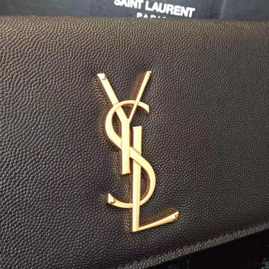 Replica Saint Laurent classico nero grano Monogramme Pochette Imitazioni Replica perfette Saint Laurent classico nero grano Monogramme Pochette
