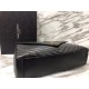 Replica Saint Laurent grandi borse Monogram universitari in nero di capra Imitazioni Replica perfette Saint Laurent grandi borse Monogram universitari in nero di capra
