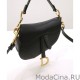 Mini borsa da sella Christian Dior con cinturino nero Mini borsa da sella Christian Dior con cinturino nero