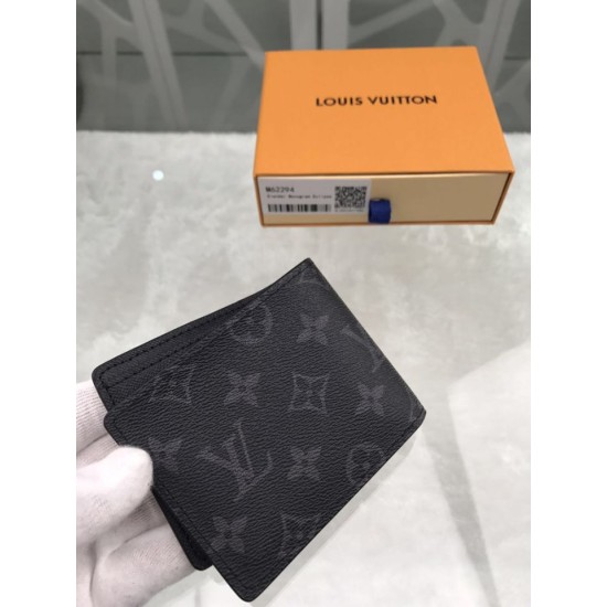 Riproduzione Fedele Portafoglio Snello Monogram Eclipse M62294 imitazioni Replica Alta Qualità Portafoglio Snello Monogram Eclipse M62294