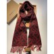 Replica Scialle in lana cashmere double face Burberry 30 x 180 Griffate
