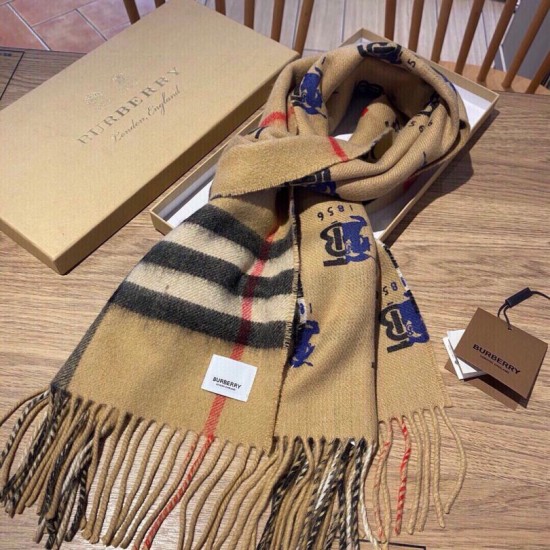 Dupe Scialle Burberry in lana e cashmere con motivo check double-face e logo 30 x 180 marrone imitazioni perfette Replica Scialle Burberry in lana e cashmere con motivo check double-face e logo 30 x 180 marrone Griffate