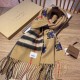Dupe Scialle Burberry in lana e cashmere con motivo check double-face e logo 30 x 180 marrone imitazioni perfette Replica Scialle Burberry in lana e cashmere con motivo check double-face e logo 30 x 180 marrone Griffate