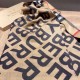 Replica Burberry Scialle in lana cashmere con motivo tartan a doppia faccia con logo 30 x 180 marrone Griffate