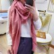 Dupe Wool GG jacquard Sciarpa quadrata double face Rosa imitazioni perfette Replica Wool GG jacquard Sciarpa quadrata double face Rosa Griffate
