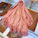 Dupe Wool GG jacquard Sciarpa quadrata double face Rosa imitazioni perfette Replica Wool GG jacquard Sciarpa quadrata double face Rosa Griffate
