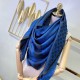 Dupe Qualità da grande replica Wool GG jacquard Sciarpa quadrata double face Blu imitazioni perfette Replica Qualità da grande Wool GG jacquard Sciarpa quadrata double face Blu Griffate