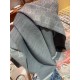 Dupe Sciarpa da uomo classica in cashmere double face Grigio imitazioni perfette Replica Sciarpa da uomo classica in cashmere double face Grigio Griffate
