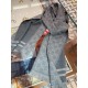 Dupe Sciarpa da uomo classica in cashmere double face Grigio imitazioni perfette Replica Sciarpa da uomo classica in cashmere double face Grigio Griffate