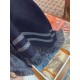 Dupe Sciarpa classica da uomo in cashmere double face Blu scuro imitazioni perfette Replica Sciarpa classica da uomo in cashmere double face Blu scuro Griffate