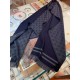 Dupe Sciarpa classica da uomo in cashmere double face Blu scuro imitazioni perfette Replica Sciarpa classica da uomo in cashmere double face Blu scuro Griffate