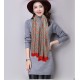 Dupe replica Sciarpa Double G in cashmere con motivo mela intrecciata imitazioni perfette Replica Sciarpa Double G in cashmere con motivo mela intrecciata Griffate