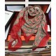 Dupe replica Sciarpa Double G in cashmere con motivo mela intrecciata imitazioni perfette Replica Sciarpa Double G in cashmere con motivo mela intrecciata Griffate