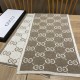 Dupe Pari replica Sciarpa Classic Wool GG jacquard Caffè imitazioni perfette Replica Pari Sciarpa Classic Wool GG jacquard Caffè Griffate