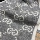 Replica Sciarpa Classic Wool GG jacquard Grigia Griffate