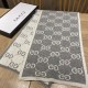Replica Sciarpa Classic Wool GG jacquard Grigia Griffate