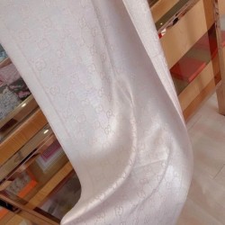 Replica Alta gamma Scialle in lurex intarsiato con elementi classici in edizione limitata Rosa Griffate