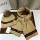 Dupe Classic Cashmere Jacquard Sciarpa e Cappello Marrone imitazioni perfette Replica Classic Cashmere Jacquard Sciarpa e Cappello Marrone Griffate