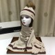 Dupe Alta gamma replica Classic Cashmere Jacquard Sciarpa e Cappello Beige imitazioni perfette Replica Alta gamma Classic Cashmere Jacquard Sciarpa e Cappello Beige Griffate