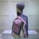 Dupe Classic Cashmere Jacquard Sciarpa e Cappello Rosa / Grigio imitazioni perfette Replica Classic Cashmere Jacquard Sciarpa e Cappello Rosa / Grigio Griffate