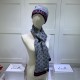 Dupe Alta gamma replica Classic Cashmere Jacquard Sciarpa e Cappello Grigio imitazioni perfette Replica Alta gamma Classic Cashmere Jacquard Sciarpa e Cappello Grigio Griffate