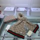 Replica Alta gamma Sciarpa e cappello classici in jacquard cashmere marrone / rosso Griffate