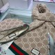 Replica Alta gamma Sciarpa e cappello classici in jacquard cashmere marrone / rosso Griffate