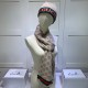 Replica Alta gamma Sciarpa e cappello classici in jacquard cashmere marrone / rosso Griffate