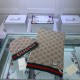 Replica Alta gamma Sciarpa e cappello classici in jacquard cashmere marrone / rosso Griffate