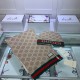 Replica Alta gamma Sciarpa e cappello classici in jacquard cashmere marrone / rosso Griffate