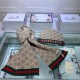 Replica Alta gamma Sciarpa e cappello classici in jacquard cashmere marrone / rosso Griffate