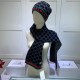 Dupe Classic Cashmere Jacquard Sciarpa e Cappello Nero imitazioni perfette Replica Classic Cashmere Jacquard Sciarpa e Cappello Nero Griffate