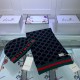 Dupe Classic Cashmere Jacquard Sciarpa e Cappello Nero imitazioni perfette Replica Classic Cashmere Jacquard Sciarpa e Cappello Nero Griffate