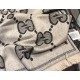 Dupe Pari replica falso Sciarpa in cashmere con logo jacquard GG Lurex Grigio imitazioni perfette Replica Pari falso Sciarpa in cashmere con logo jacquard GG Lurex Grigio Griffate