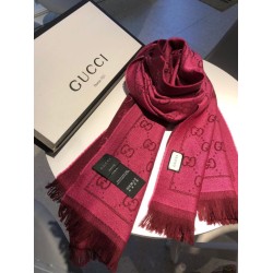 Sciarpa Classic jacquard in lana 48 x 180 Viola