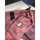 Replica Sciarpa Classic jacquard in lana 48 x 180 rosa Griffate
