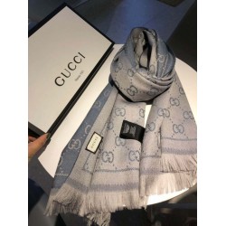 Sciarpa Classic jacquard in lana 48 x 180 Grigio Sciarpa Classic jacquard in lana 48 x 180 Grigio