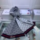 Dupe Sciarpa cashmere jacquard 30 x 190 Grigio imitazioni perfette Replica Sciarpa cashmere jacquard 30 x 190 Grigio Griffate