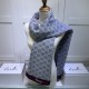 Dupe Sciarpa cashmere jacquard 30 x 190 Grigio imitazioni perfette Replica Sciarpa cashmere jacquard 30 x 190 Grigio Griffate