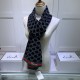Dupe Pari replica Sciarpa cashmere jacquard 30 x 190 blu scuro imitazioni perfette Replica Pari Sciarpa cashmere jacquard 30 x 190 blu scuro Griffate