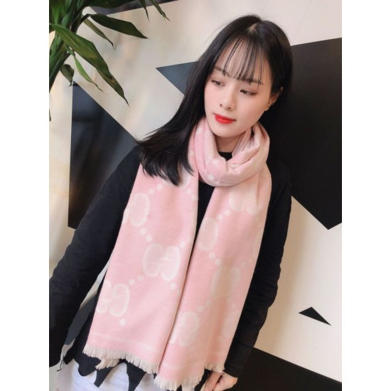 Dupe replica Sciarpa in lana bicolore double face 50 x 200 Rosa imitazioni perfette Replica Sciarpa in lana bicolore double face 50 x 200 Rosa Griffate