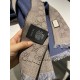 Replica Sciarpa in cashmere jacquard GG 23 x 180 blu scuro Griffate
