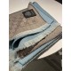 Dupe Sciarpa in cashmere jacquard con motivo GG 23 x 180 Azzurro imitazioni perfette Replica Sciarpa in cashmere jacquard con motivo GG 23 x 180 Azzurro Griffate
