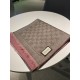 Replica Pari Sciarpa in cashmere jacquard con motivo GG 23 x 180 Rosa Griffate