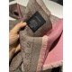 Replica Pari Sciarpa in cashmere jacquard con motivo GG 23 x 180 Rosa Griffate