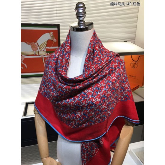 Dupe Hermes divertente scialle di seta cashmere testa di cavallo 140 rosso imitazioni perfette Replica Hermes divertente scialle di seta cashmere testa di cavallo 140 rosso Griffate