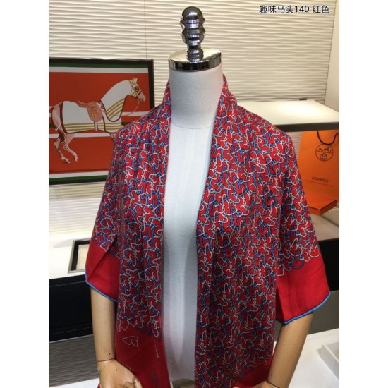 Dupe Hermes divertente scialle di seta cashmere testa di cavallo 140 rosso imitazioni perfette Replica Hermes divertente scialle di seta cashmere testa di cavallo 140 rosso Griffate